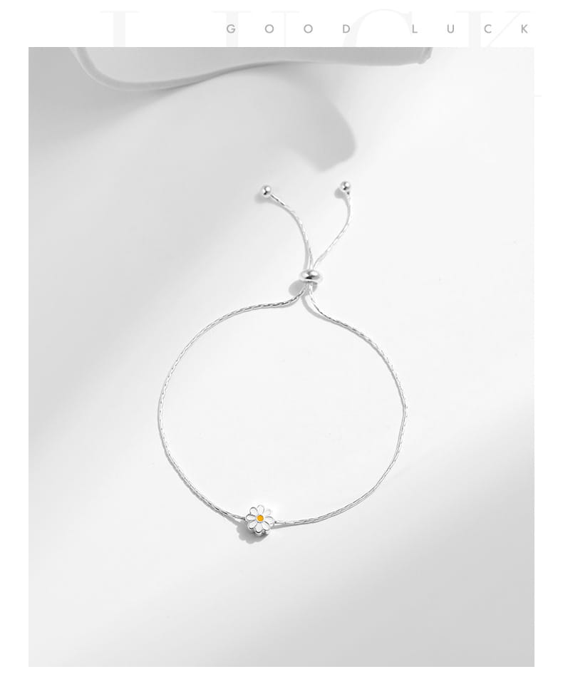 S925 Sterling Silver Enamel Telescopic Bracelet