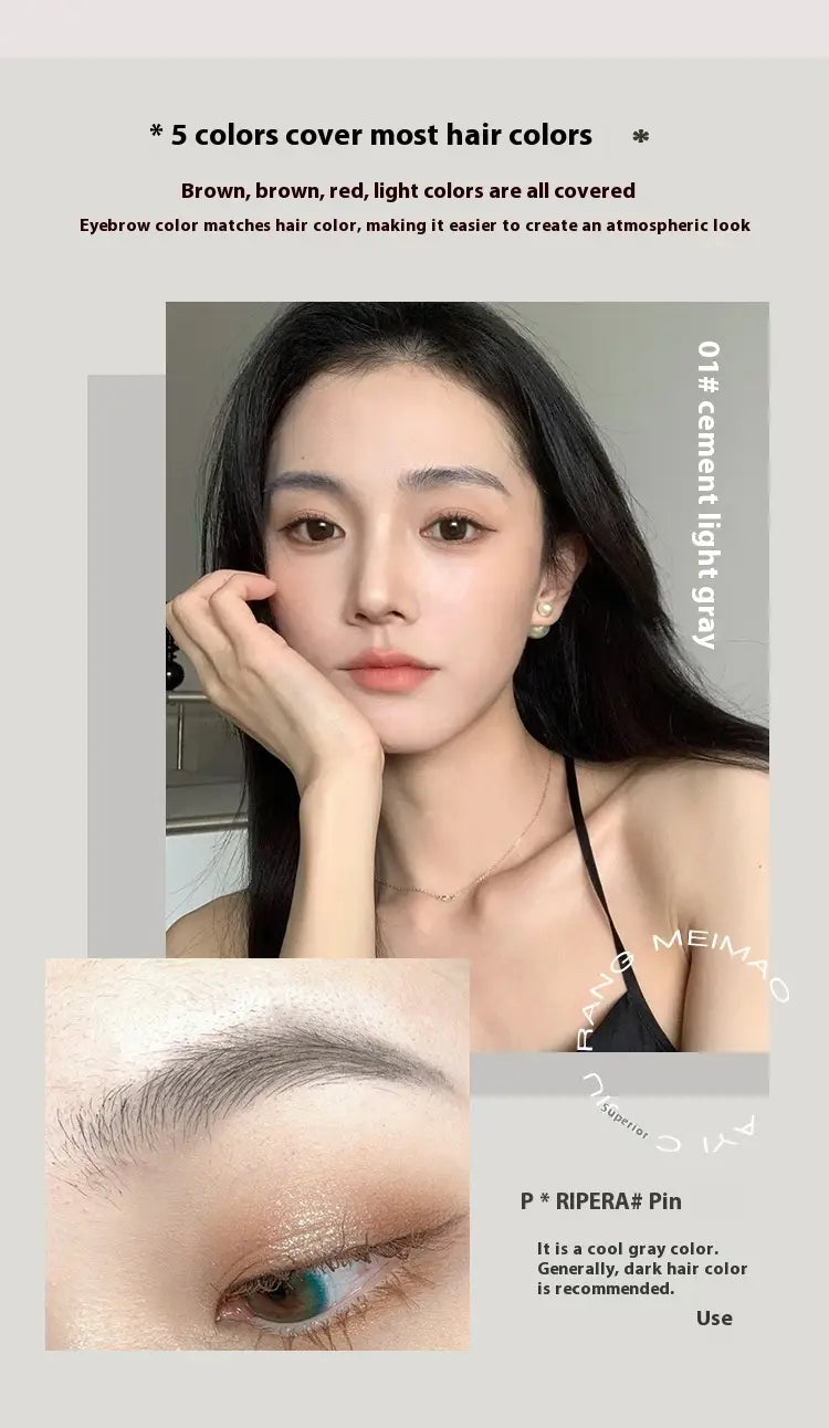 Stereo Eyebrow Cream Waterproof with Universal Shades for Natural Brows