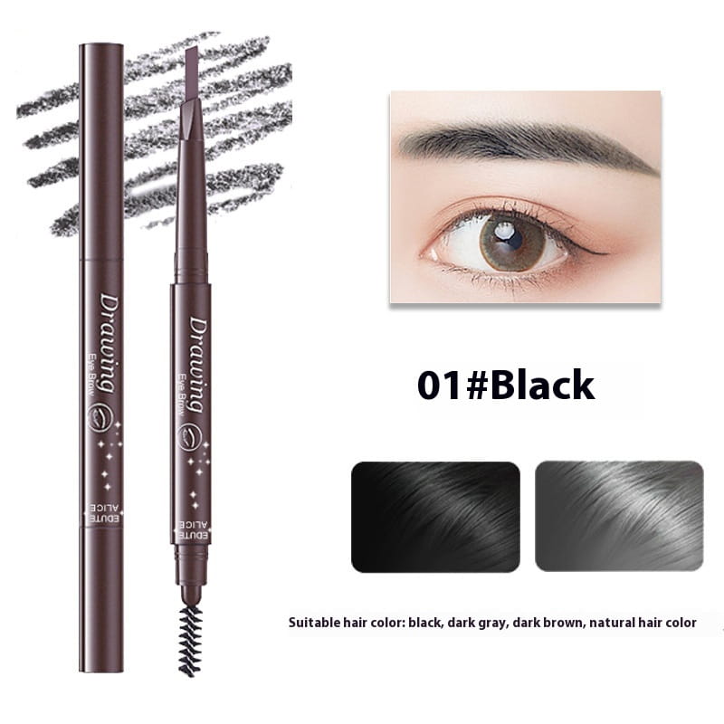 Lazy Eyebrow Pencil Set with Black and Light Brown Shades