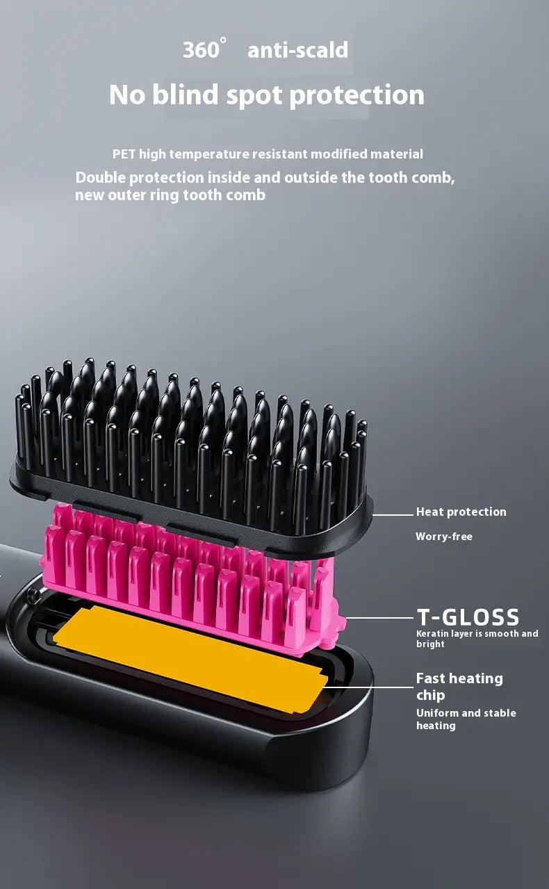 Home Anion Wireless Portable Hair Curler with Negative Ion Packaging