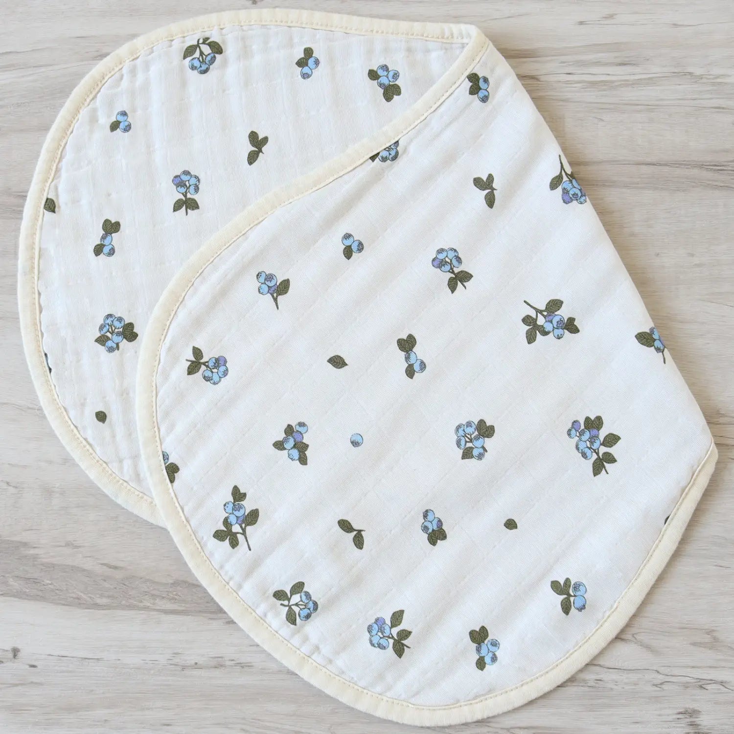 Baby Pat Towel with Blueberry and Lavender Pure Cotton for Newborns