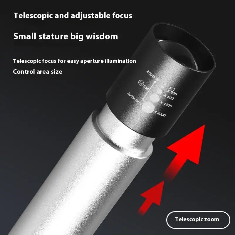 Rechargeable Handheld Flashlight with Red Light Therapy and Mosquito Repellent