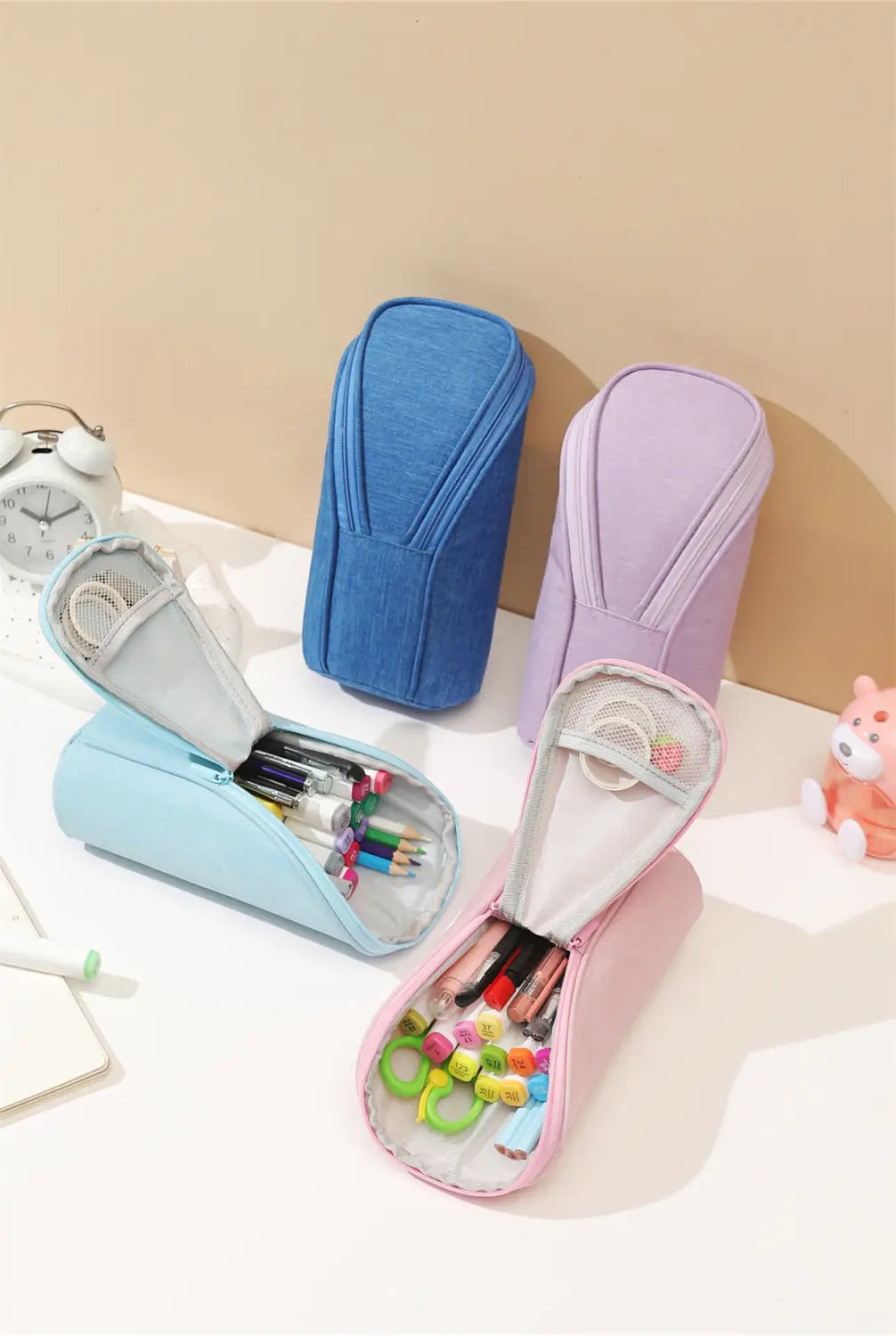 Candy Color Large Capacity Mobile Phone Holder Stationery Case