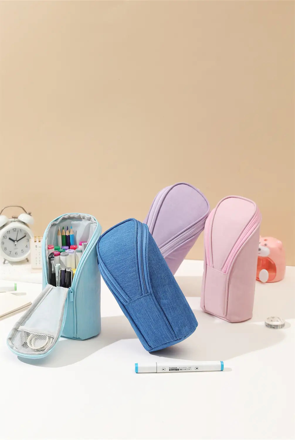 Candy Color Large Capacity Mobile Phone Holder Stationery Case