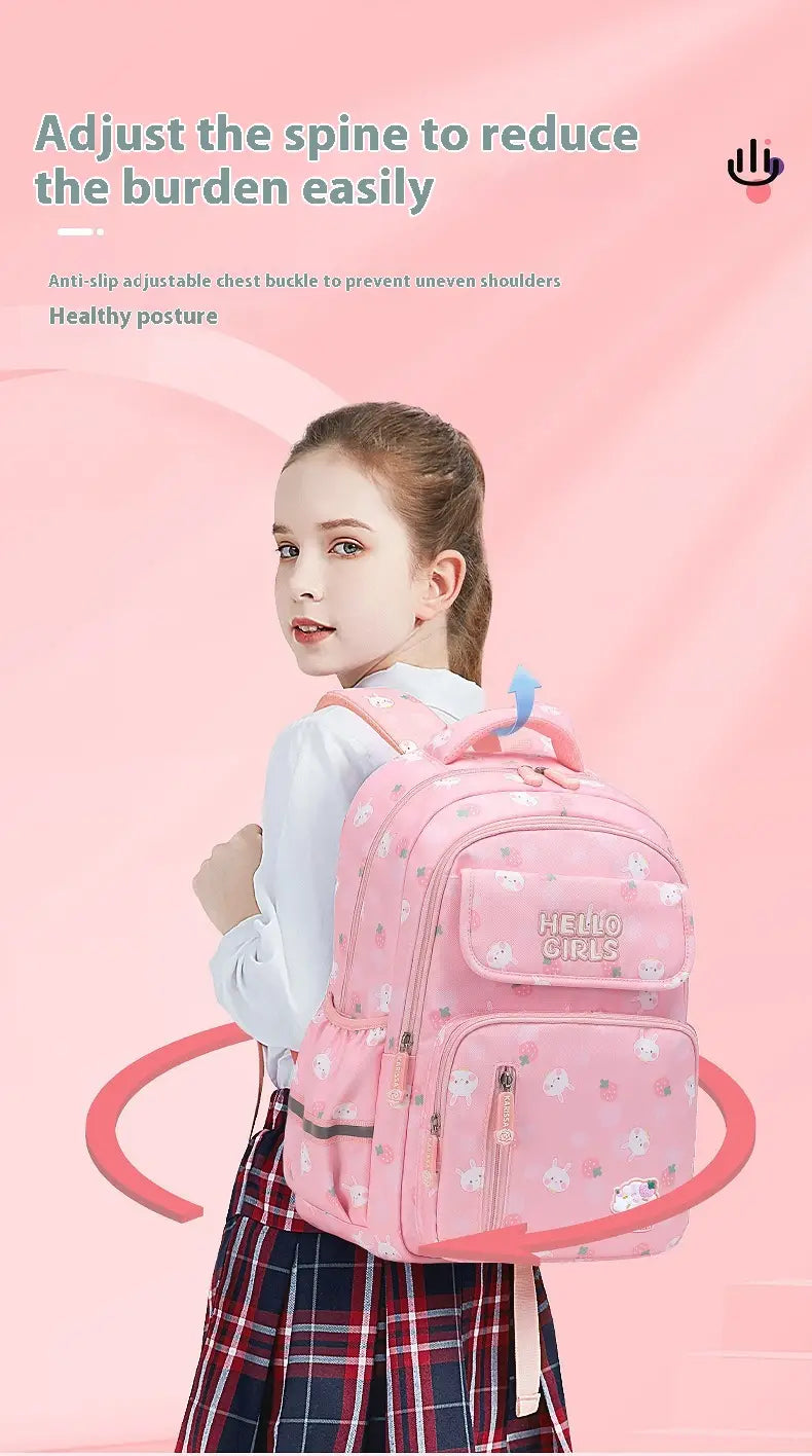 6-12-year-old Primary School Children’s Backpack Large Capacity Schoolbag