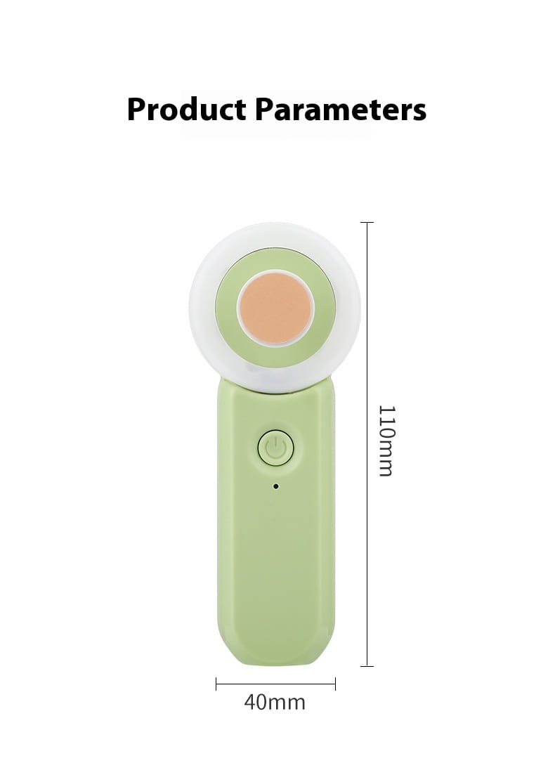 Portable Electric Nail Punch for Children in Light Pink and Green Colors