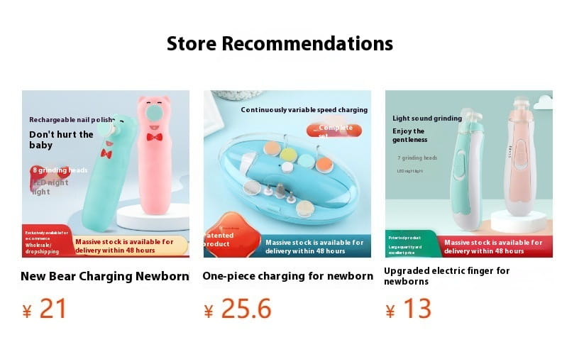 Portable Electric Nail Punch for Children in Light Pink and Green Colors