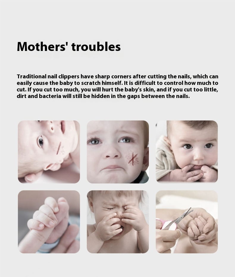 Portable Electric Nail Punch for Children in Light Pink and Green Colors