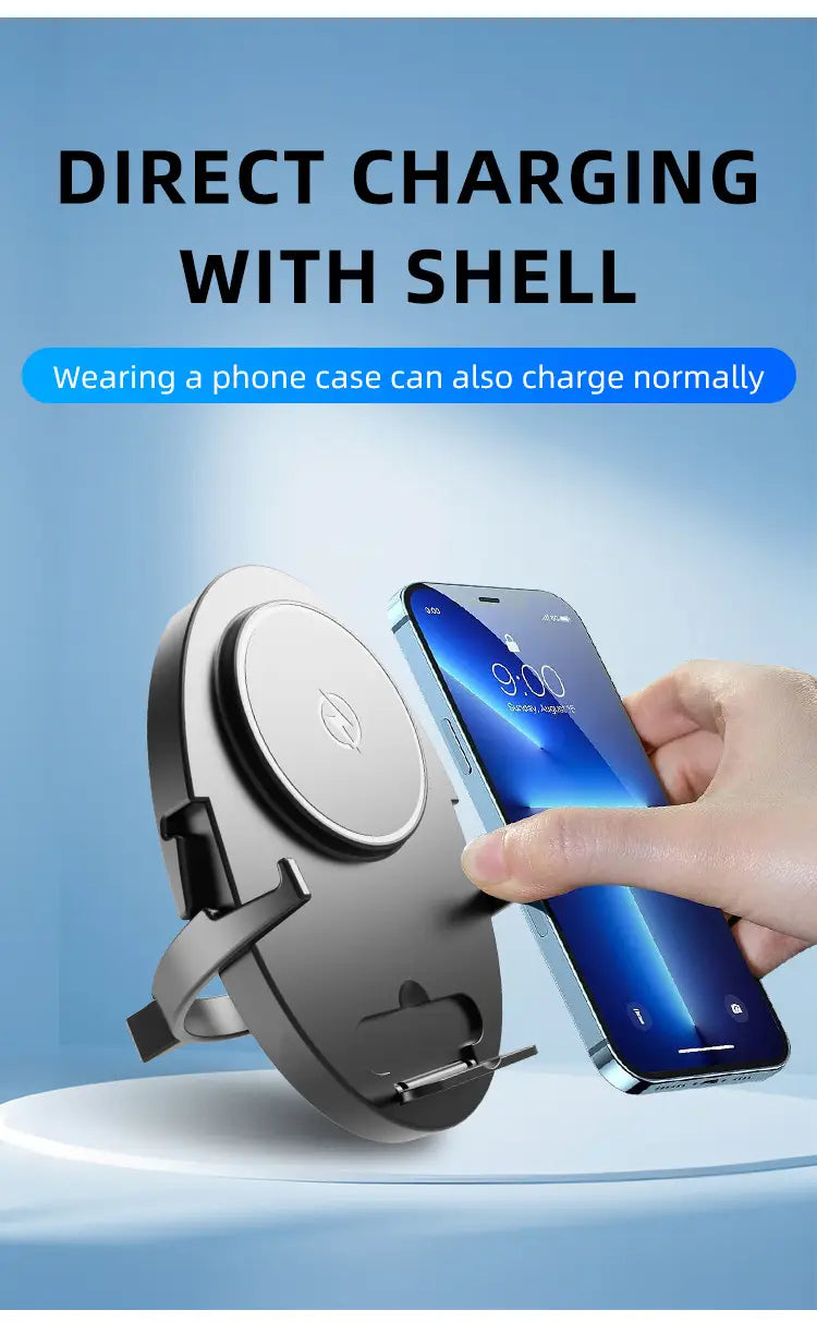 Universal Wireless Charger with Magnetic and Fast Charging for United States