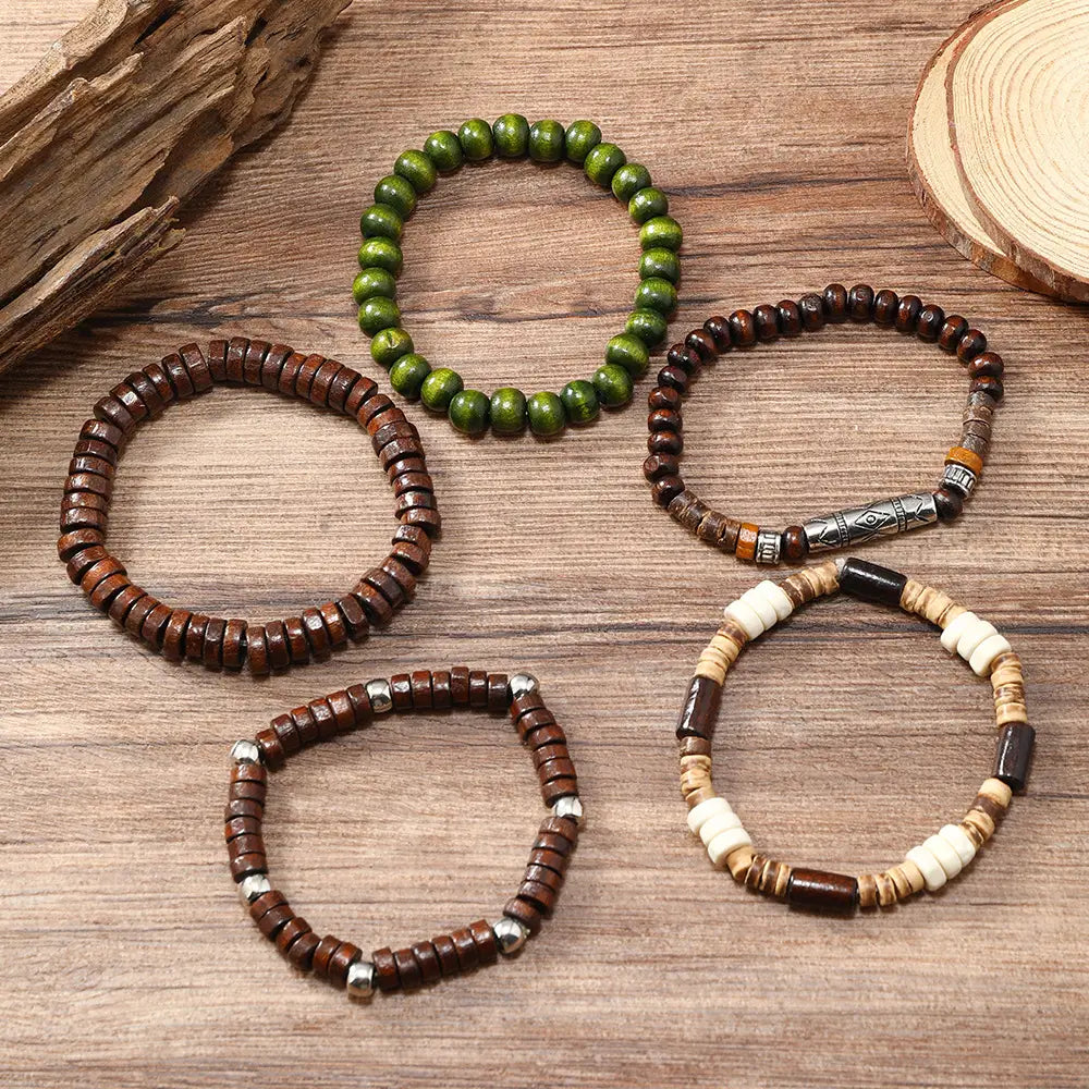 Handmade Beaded Bracelet Men’s Retro Multi-layer