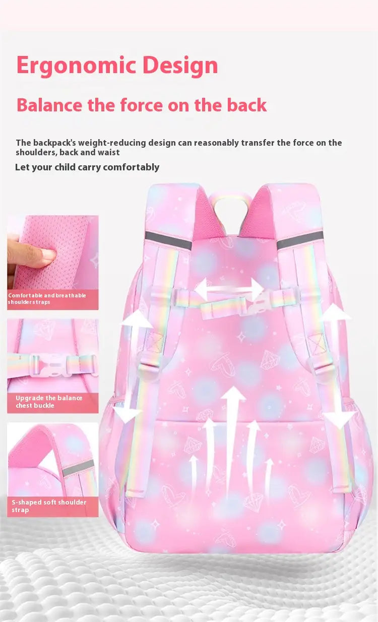 Fantasy Girl Children Backpack Large Capacity