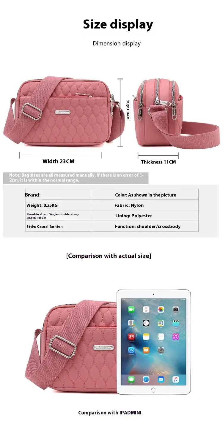 Large Capacity Shoulder Bag in Rhombus Creative Fashion Solid Design