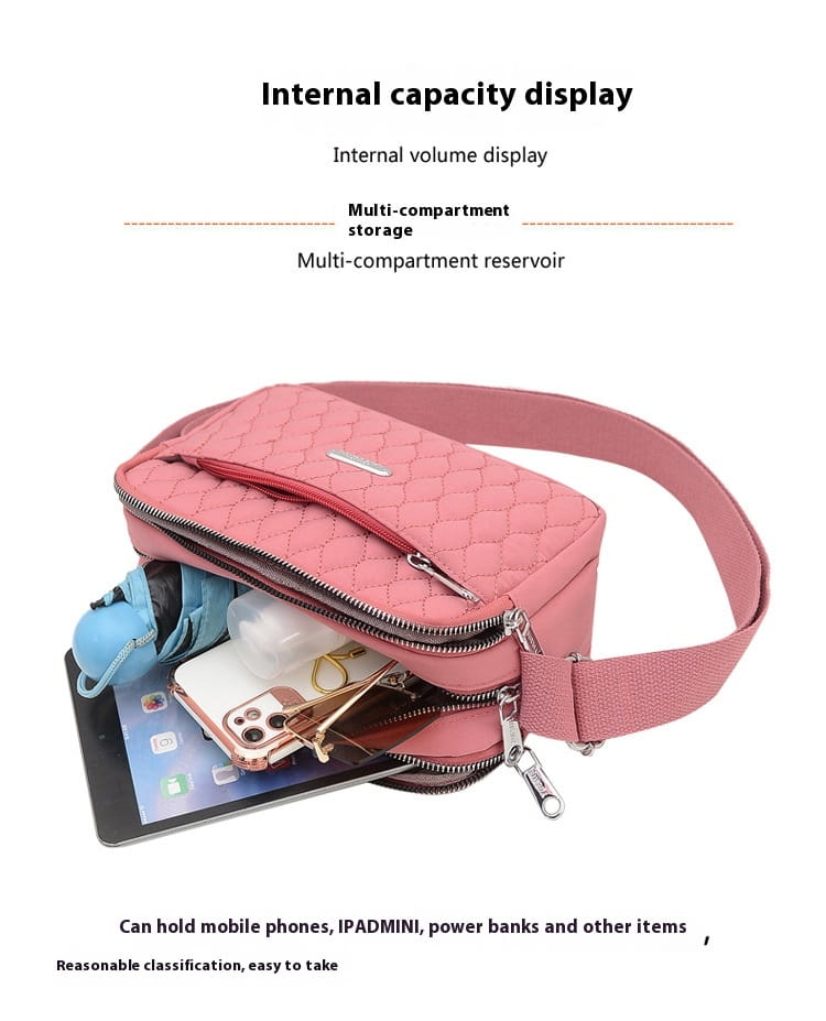 Large Capacity Shoulder Bag in Rhombus Creative Fashion Solid Design