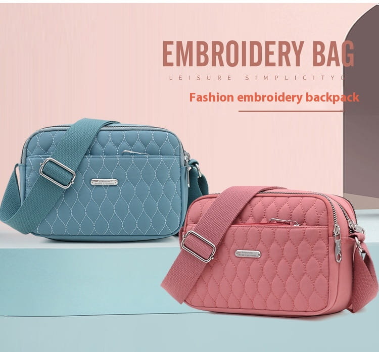 Large Capacity Shoulder Bag in Rhombus Creative Fashion Solid Design