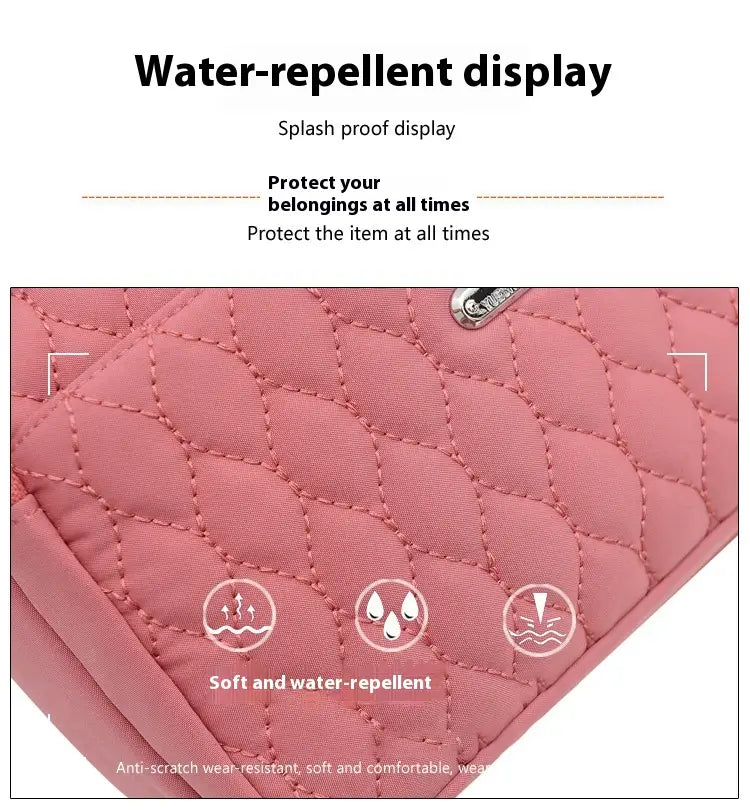 Large Capacity Shoulder Bag in Rhombus Creative Fashion Solid Design