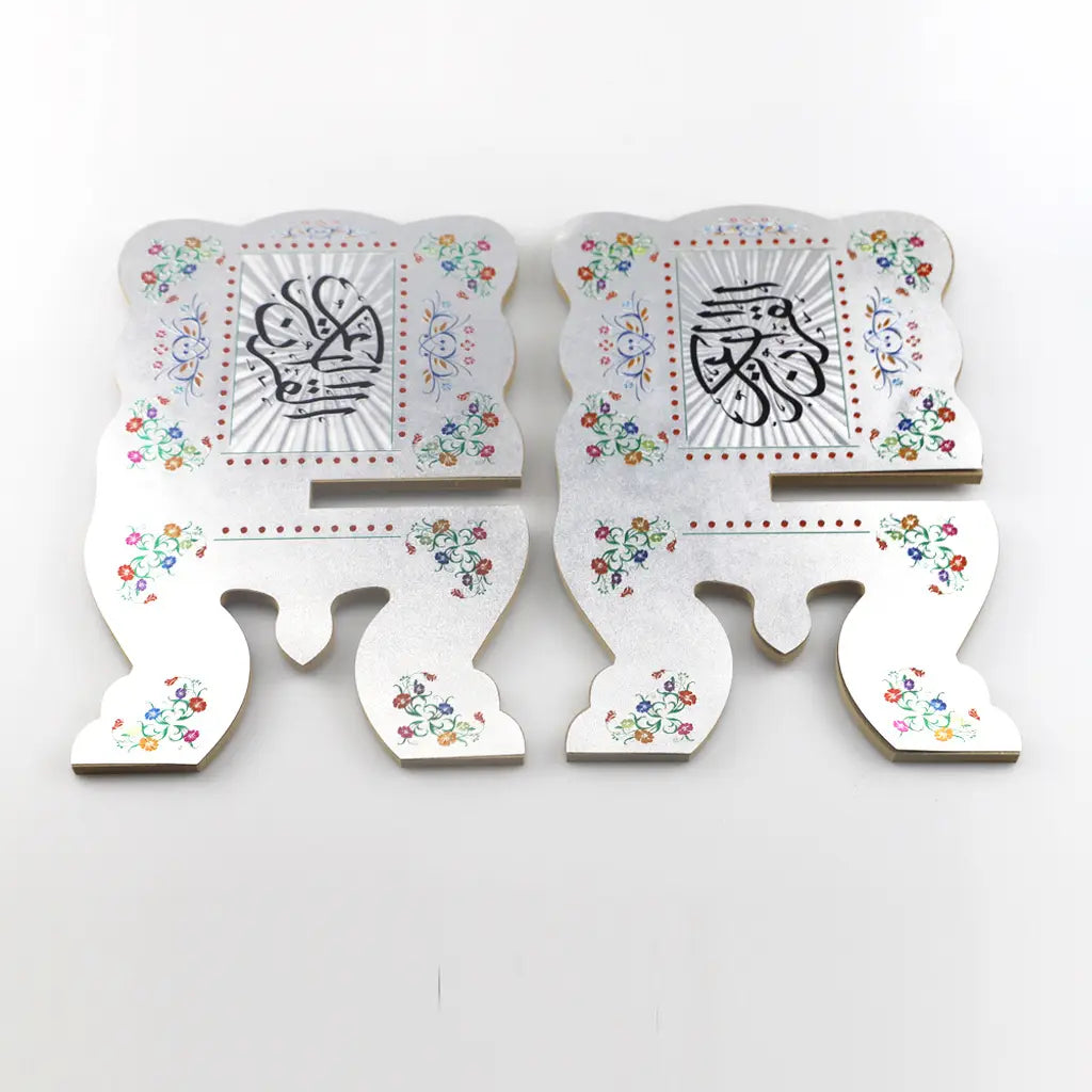 Wooden Gurban Festival Prayer Bookcase Ornament Handmade Craft Pendant