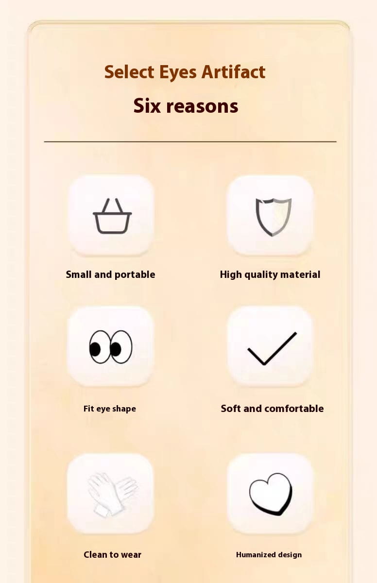 Invisible Glasses Contact Lens Case with Big Eye Clip for Portable