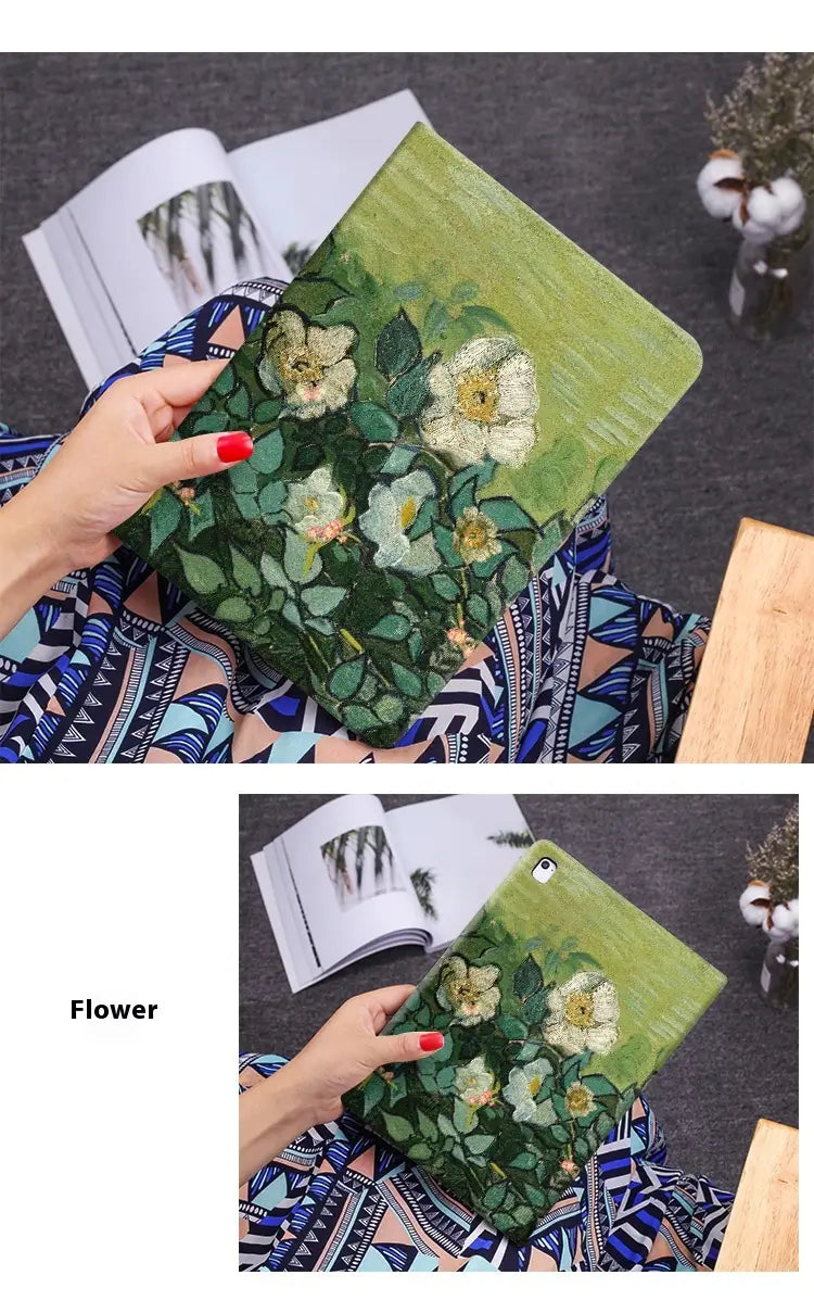 Silicona líquida Floral Pintura al óleo Case de teléfono Protectora personalizada