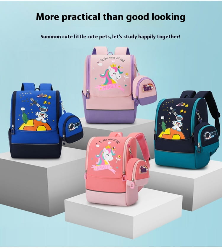 Cartoon Children’s Backpack Kindergarten Primary School Students