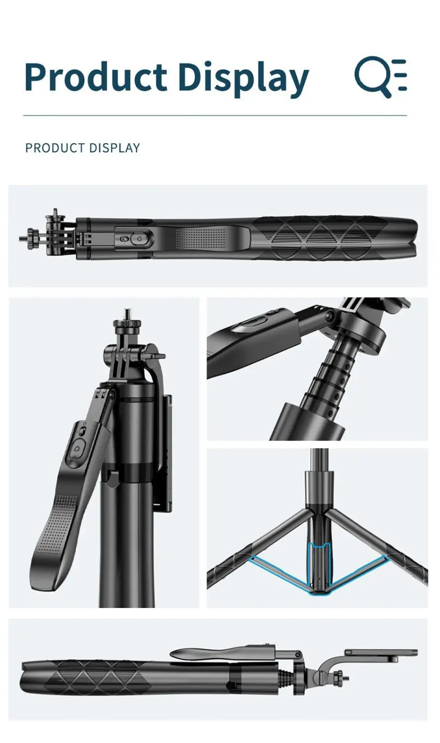 Universal Alloy Stand Set for Selfie Stick Double and Single Light Versions in the United States