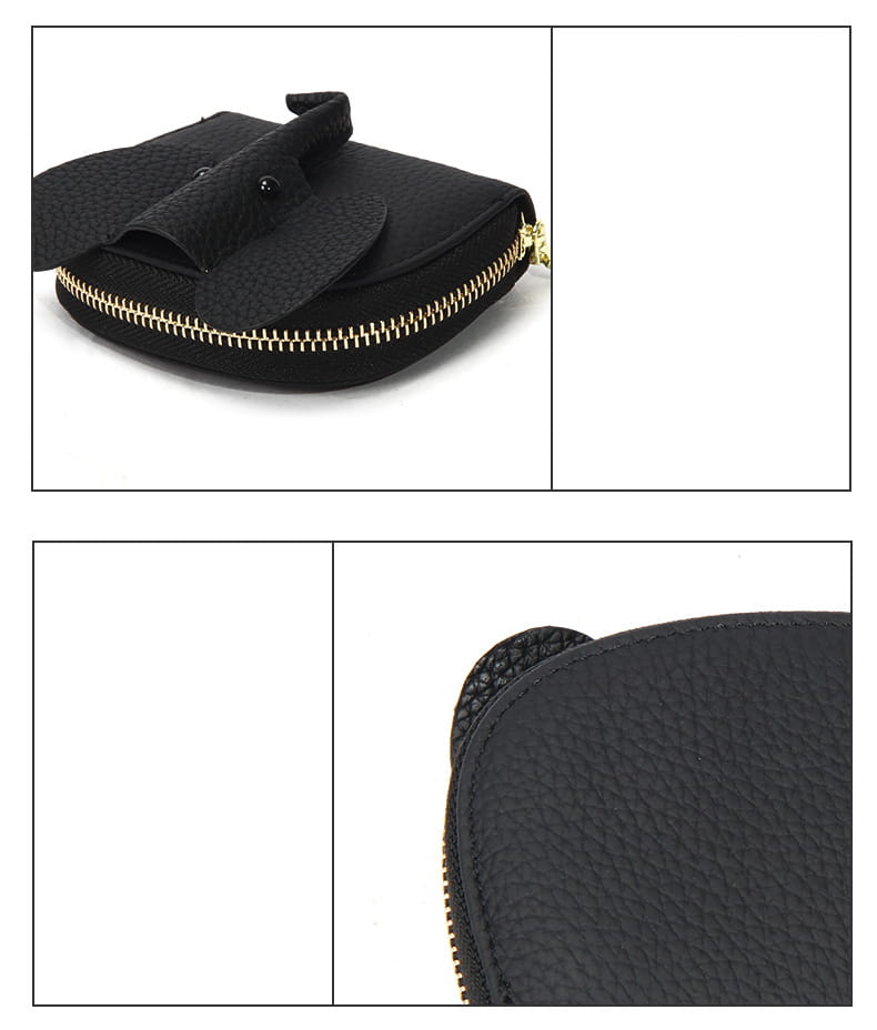 Unisex Zipper Wallet in Polyester Denim with Multiple Color Options for the United States