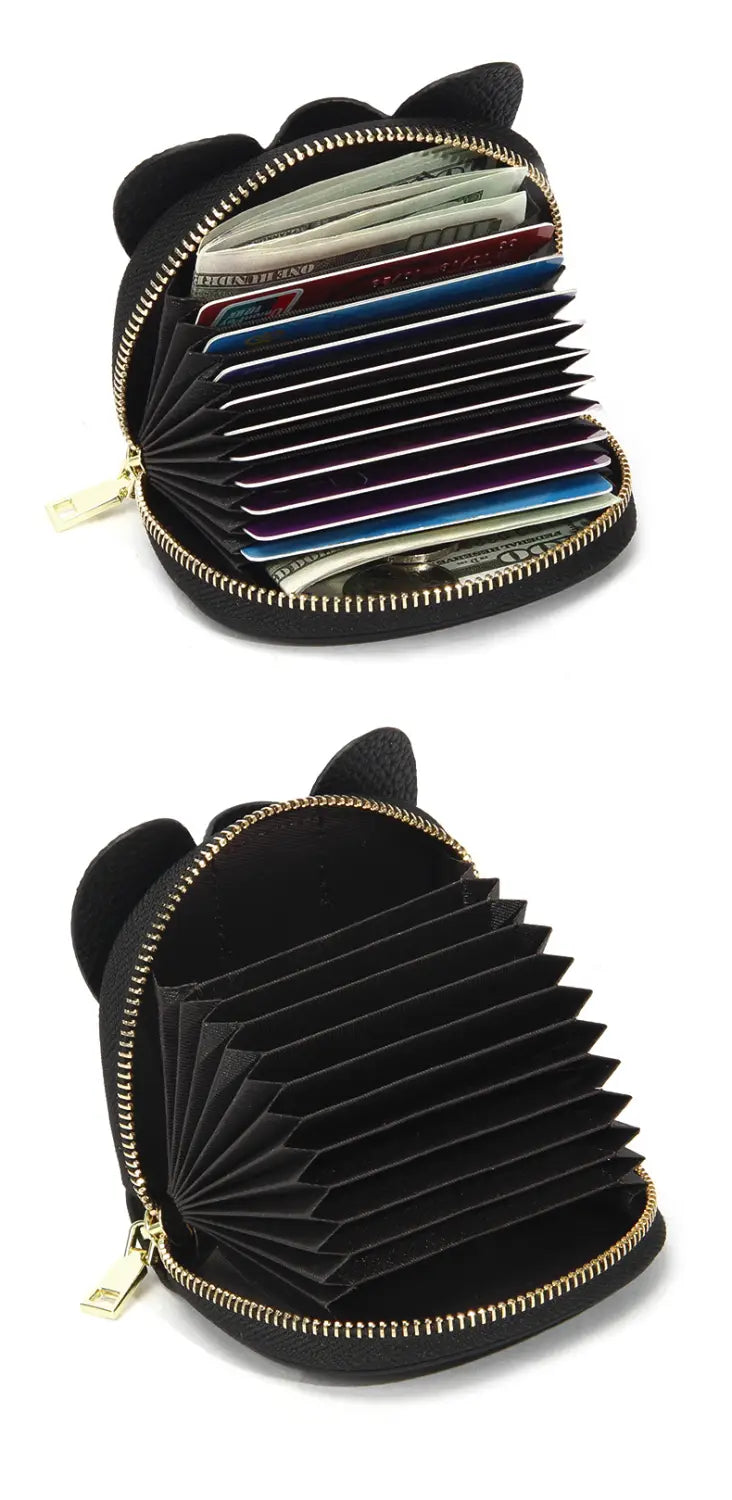 Unisex Zipper Wallet in Polyester Denim with Multiple Color Options for the United States