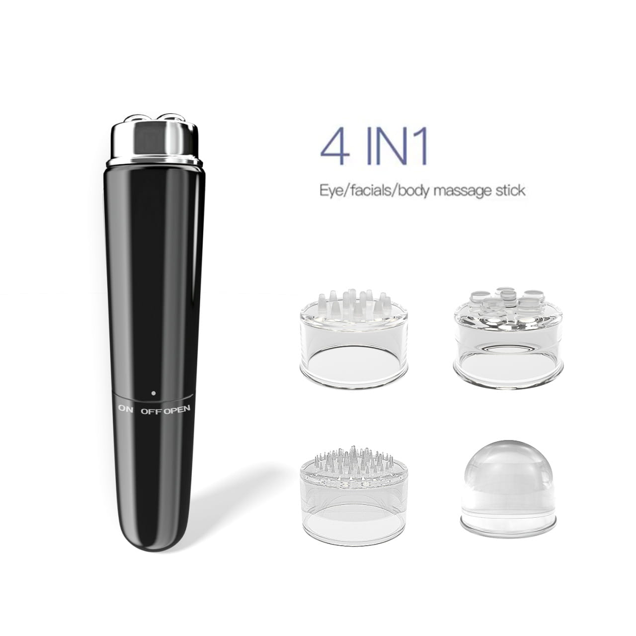 4 In 1 Electric Facial Massager Micro Vibration Eye Beauty Instrument For Relax Eye Dark Circles Eye Bags Puffiness Eye