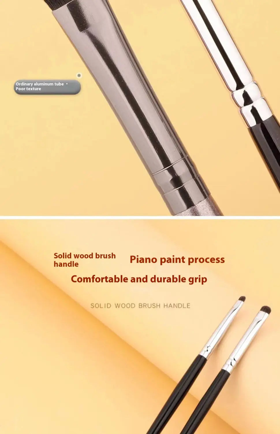 Eye Makeup Fine Brush Set with Hair Eyeliner and Shadow Applicators