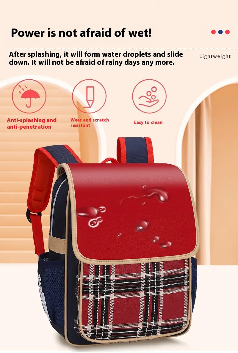 Waterproof Decompression British Style Kindergarten Backpack