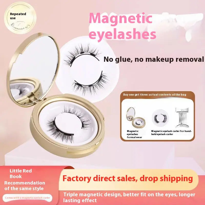 Artificial Fiber 1cm to 1.5zm Natural Plain Eyelash Curler Refill Set