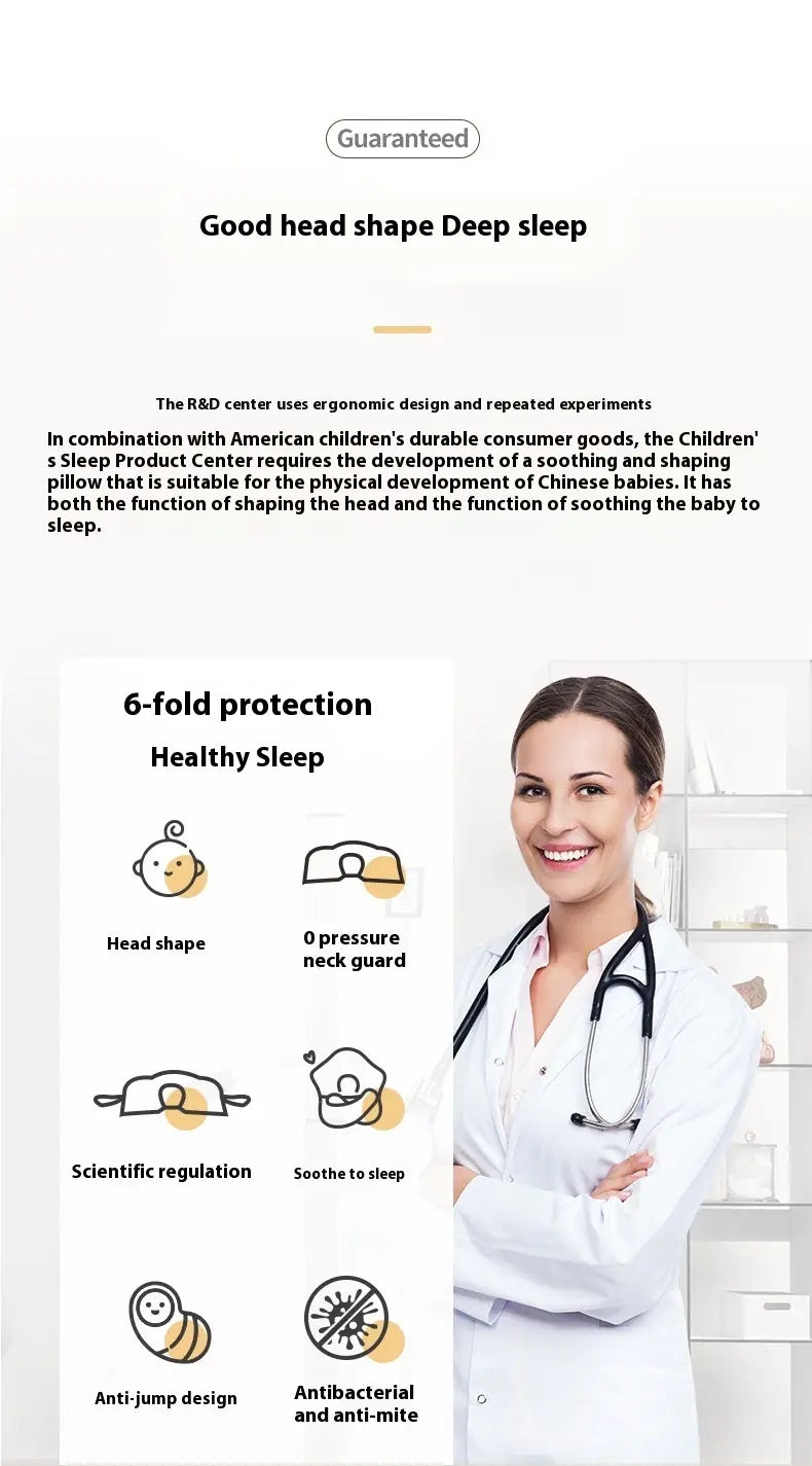 Baby Shaping Pillow for Infants 1-3 Years Old Modern Simple Design