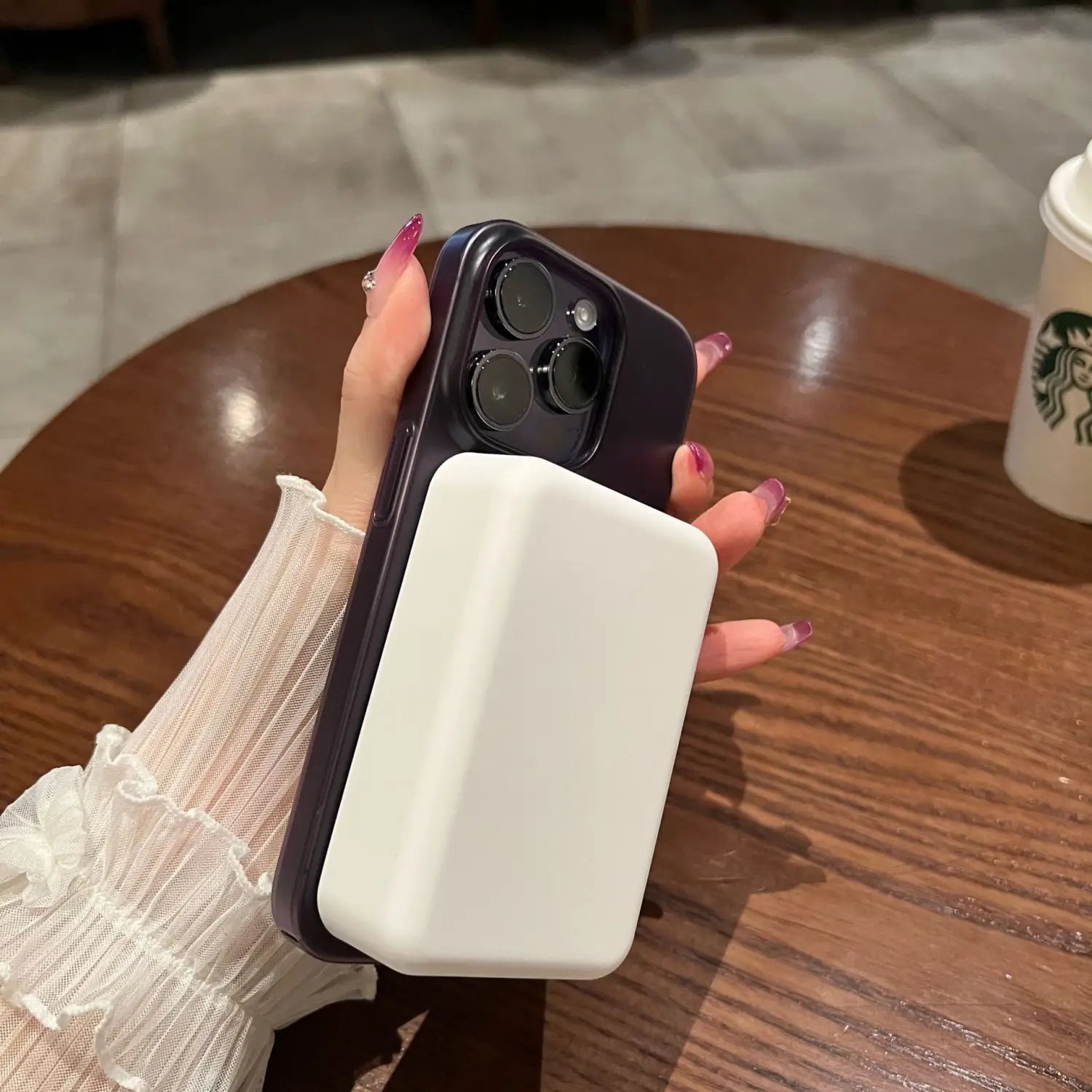 Magnetisk sugetelefon case Sjokkfast anti høst fingeravtrykk deksel