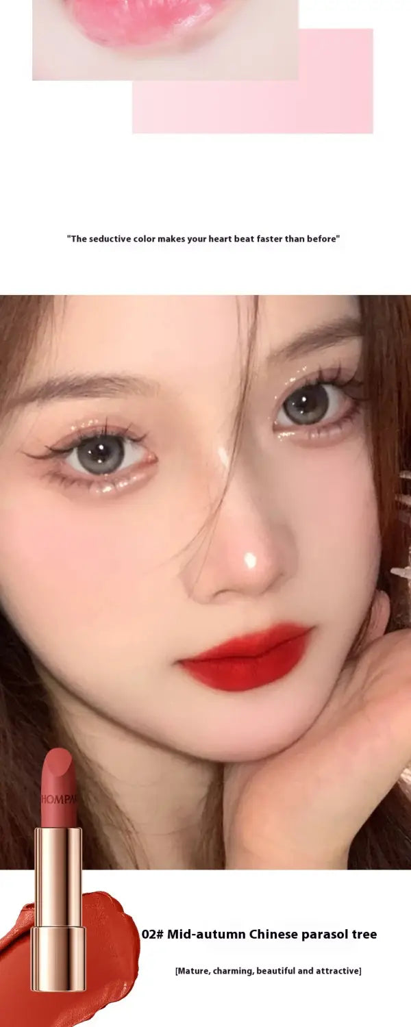 Oily Lipstick Bag with Discoloration Resistance and Soft Mist Matte Finish