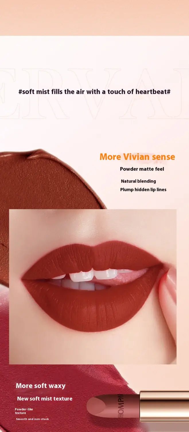 Oily Lipstick Bag with Discoloration Resistance and Soft Mist Matte Finish