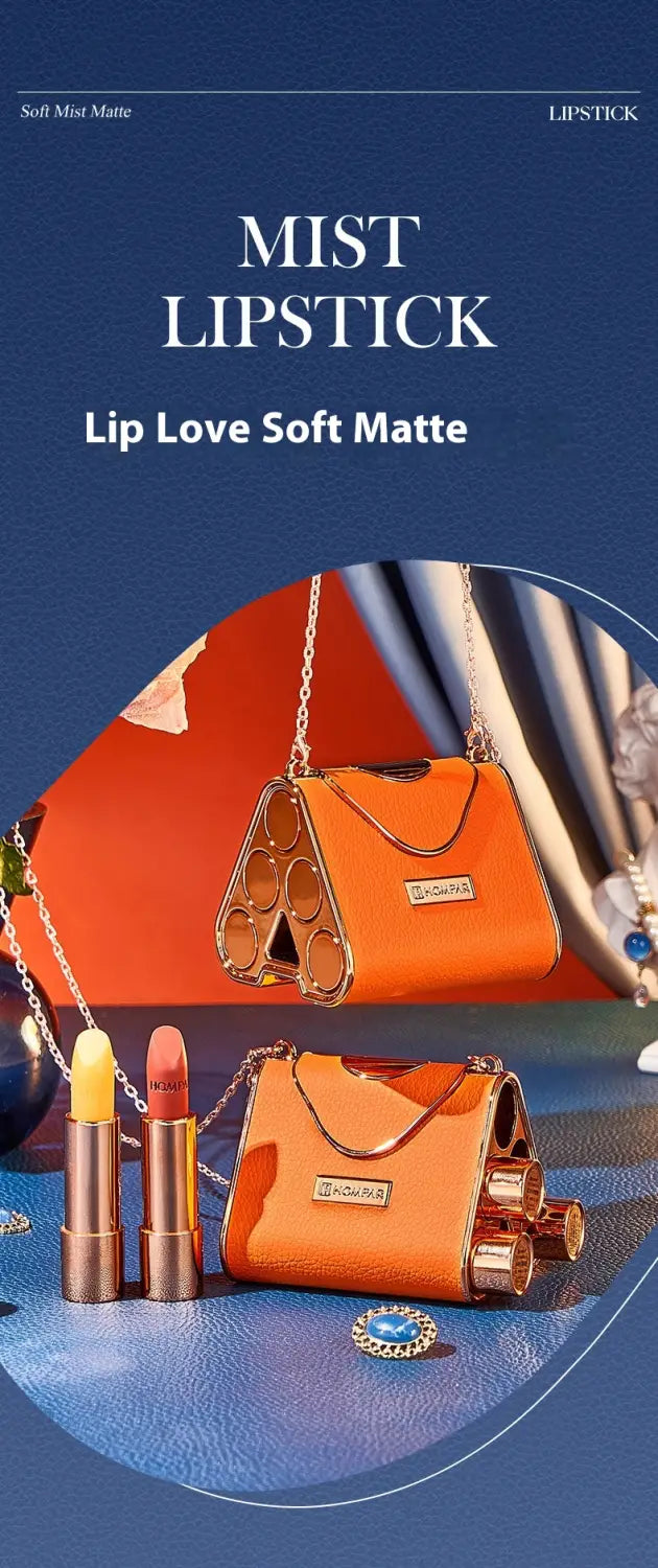 Oily Lipstick Bag with Discoloration Resistance and Soft Mist Matte Finish