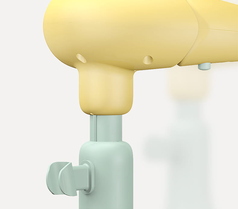 Yellow and Pink Bathing Table for United States CHF Patients