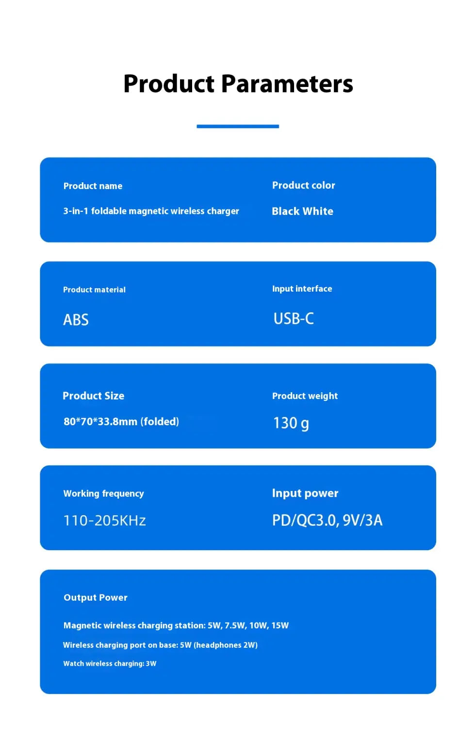 Universal Magnetic Wireless Charger U-A28 for Smartphones and Devices