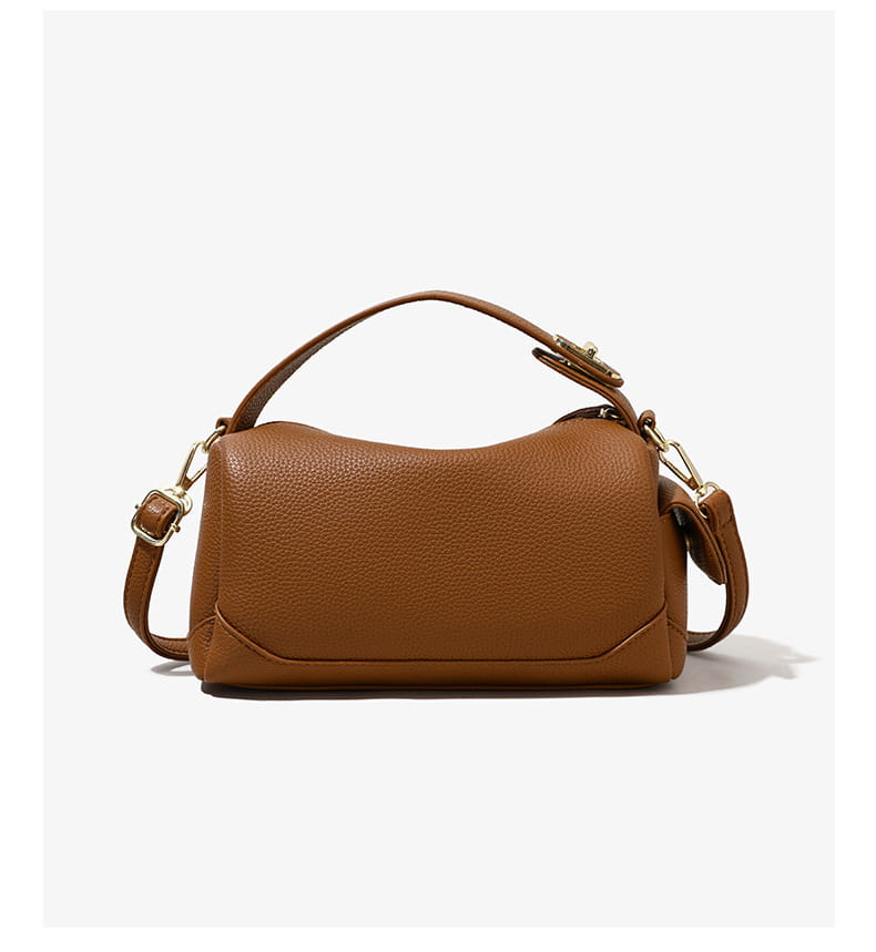 Large Capacity Pillow with Crossbody Soft Leather Design