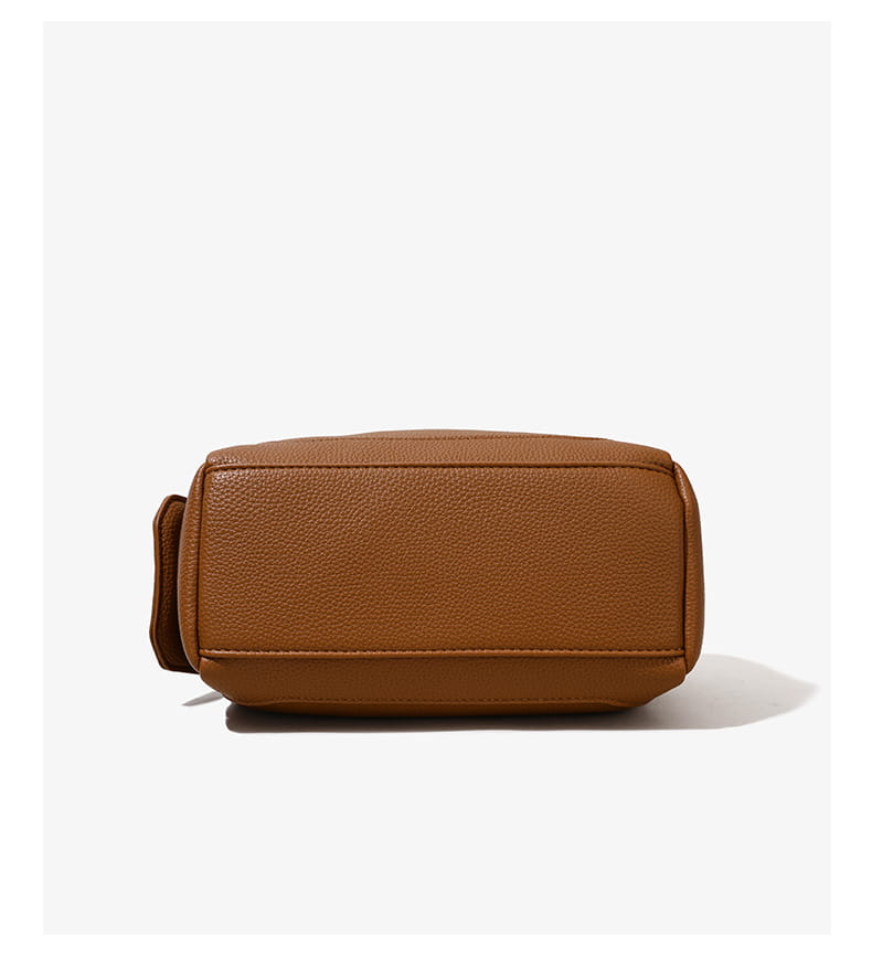 Large Capacity Pillow with Crossbody Soft Leather Design