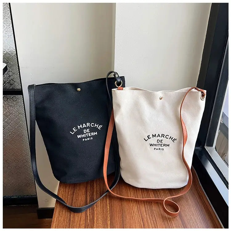 Canvas Minimalism Shoulder Messenger Bag with Urban Design