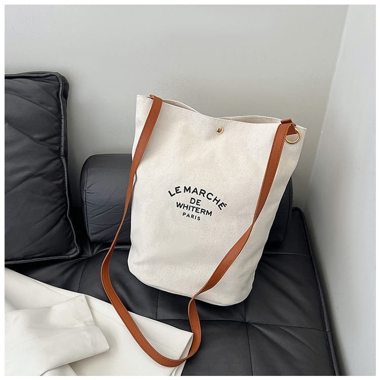 Canvas Minimalism Shoulder Messenger Bag with Urban Design