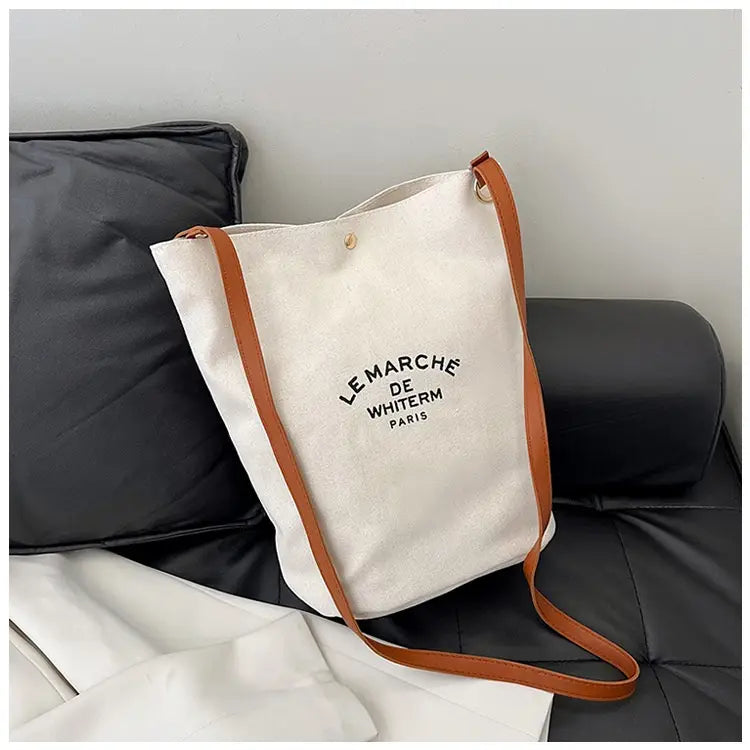 Canvas Minimalism Shoulder Messenger Bag with Urban Design