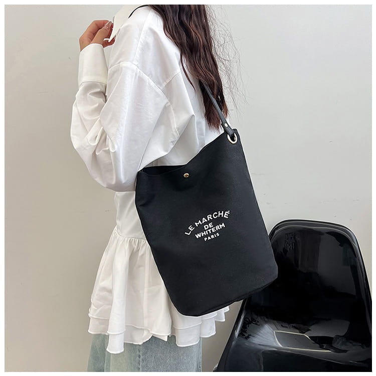 Canvas Minimalism Shoulder Messenger Bag with Urban Design