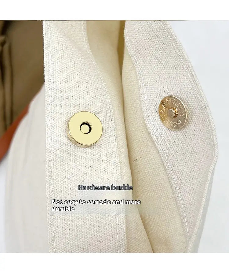 Canvas Minimalism Shoulder Messenger Bag with Urban Design