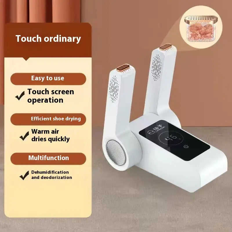 Touch Screen Rose Salt Box with Blue Light for Household Shoe Dryer and Dormitory Baking Warm