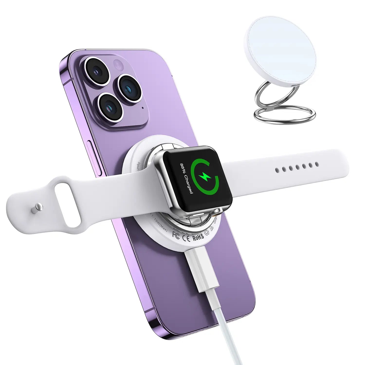 Wireless Charger for Mobile and Watch in United States with Fast Charging