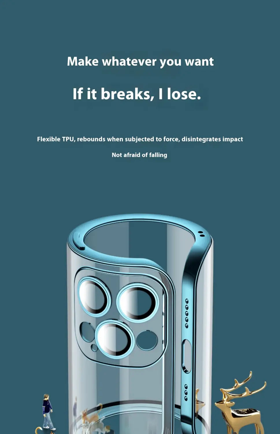 Custodia posteriore a prova di scossa elettroplata viola TPU per iPhone