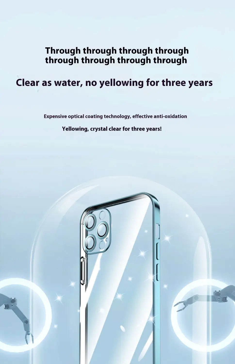 Custodia posteriore a prova di scossa elettroplata viola TPU per iPhone