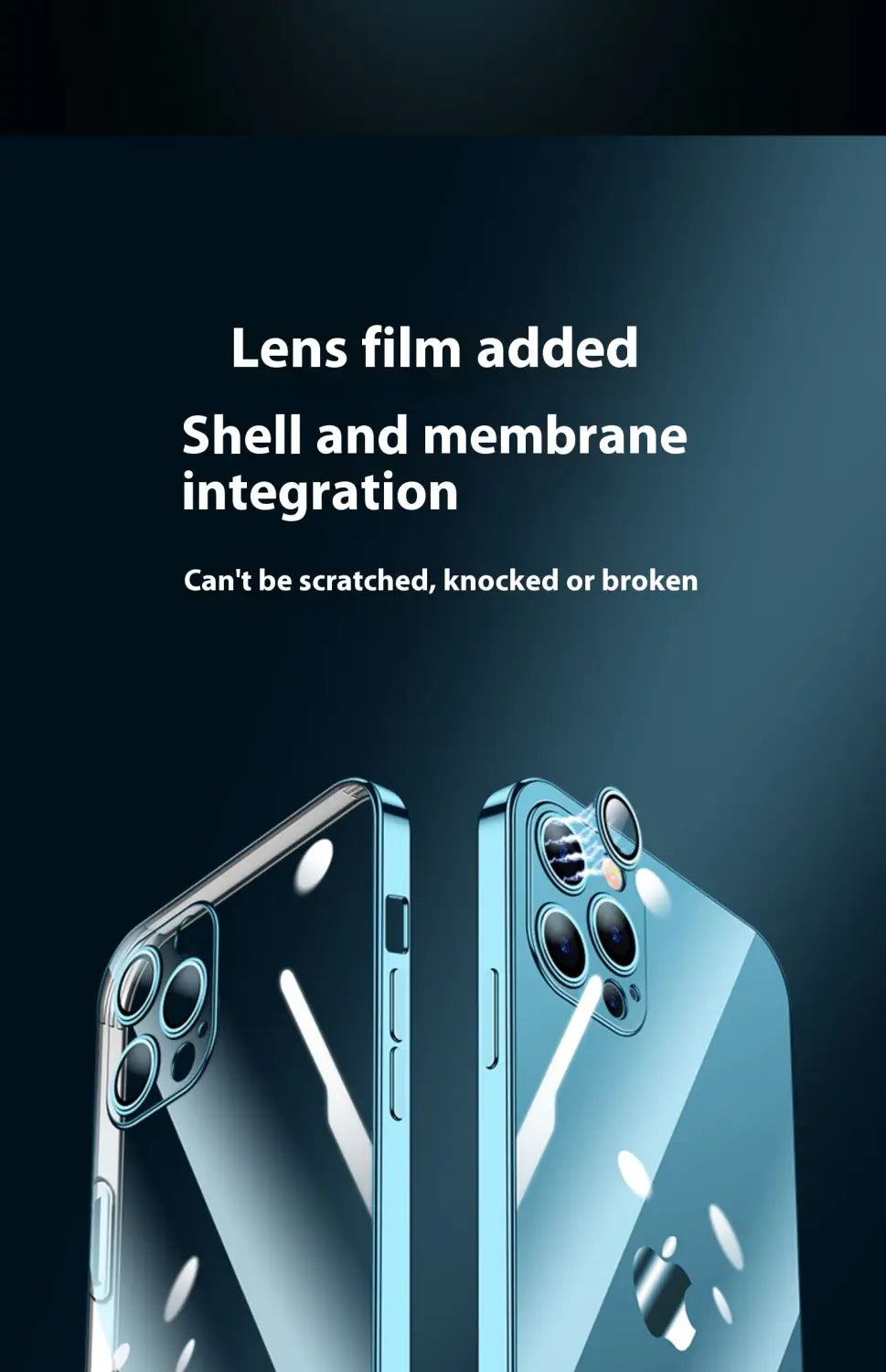 Custodia posteriore a prova di scossa elettroplata viola TPU per iPhone