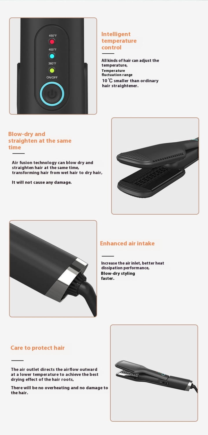 European Standard Hot Air Hair Curler with Anion Technology